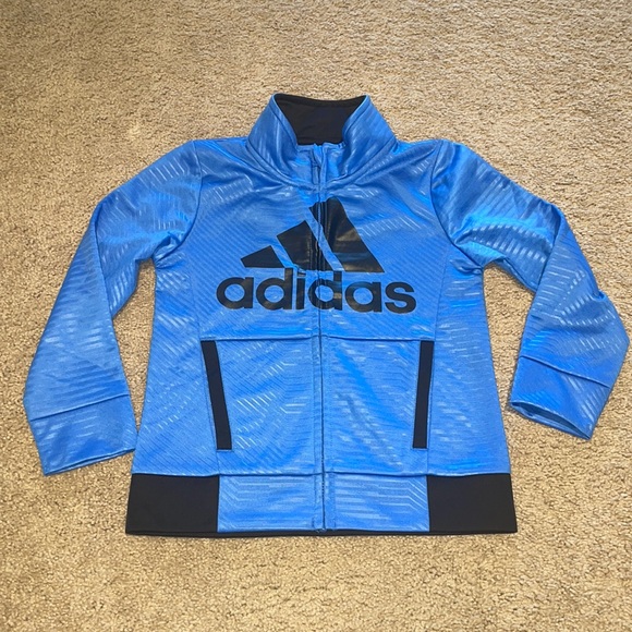 NWOT Kids Adidas jacket in electric blue! - Picture 1 of 3